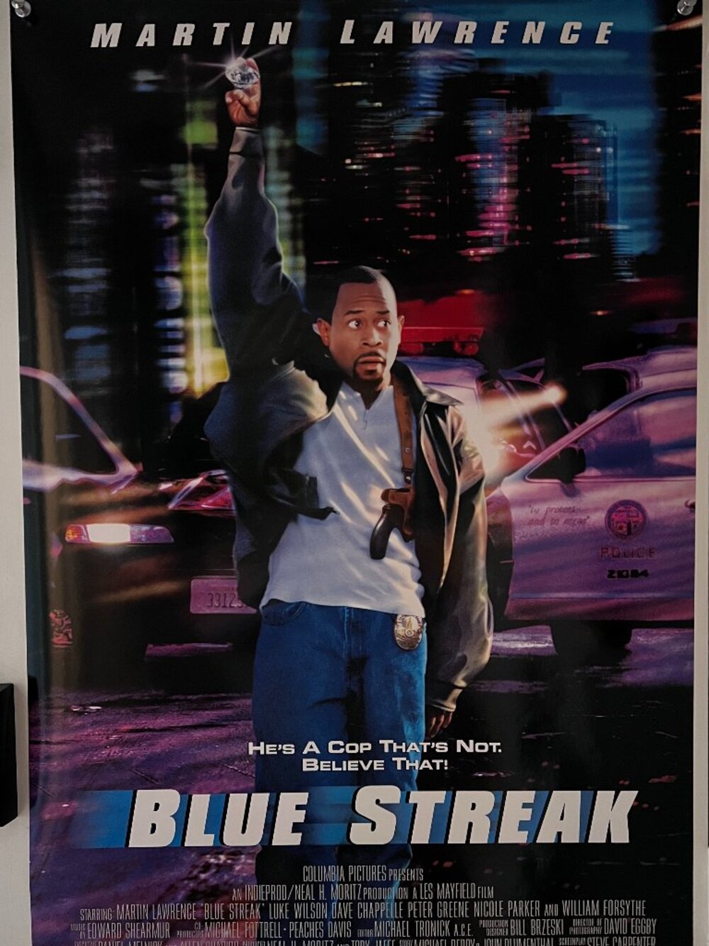 BLUE STREAK (1999) - ORIGINAL DOUBLE SIDED MOVIE POSTER